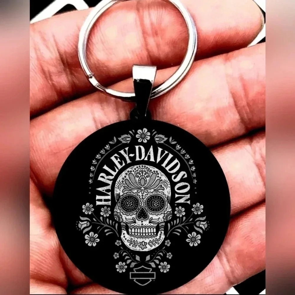 Harley Davidson aer skull Keychain